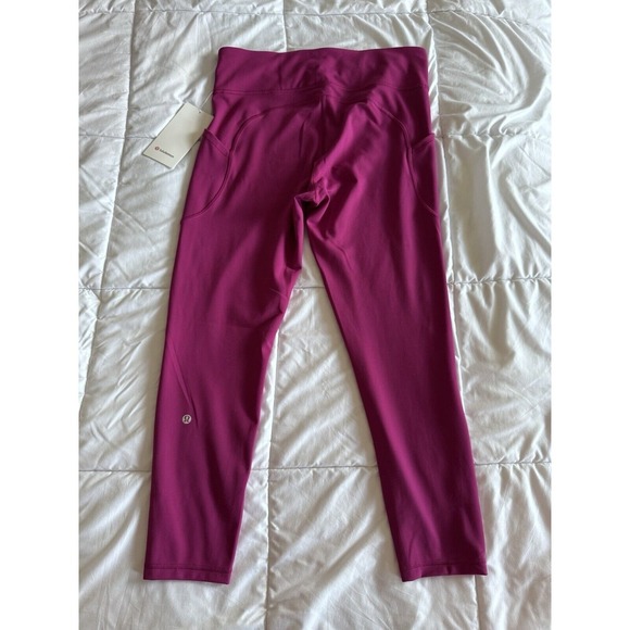 New Lululemon Size 12 Invigorate HR Tight 25" Pant MGPR Magenta NWT $98 Sold Out - Picture 14 of 15